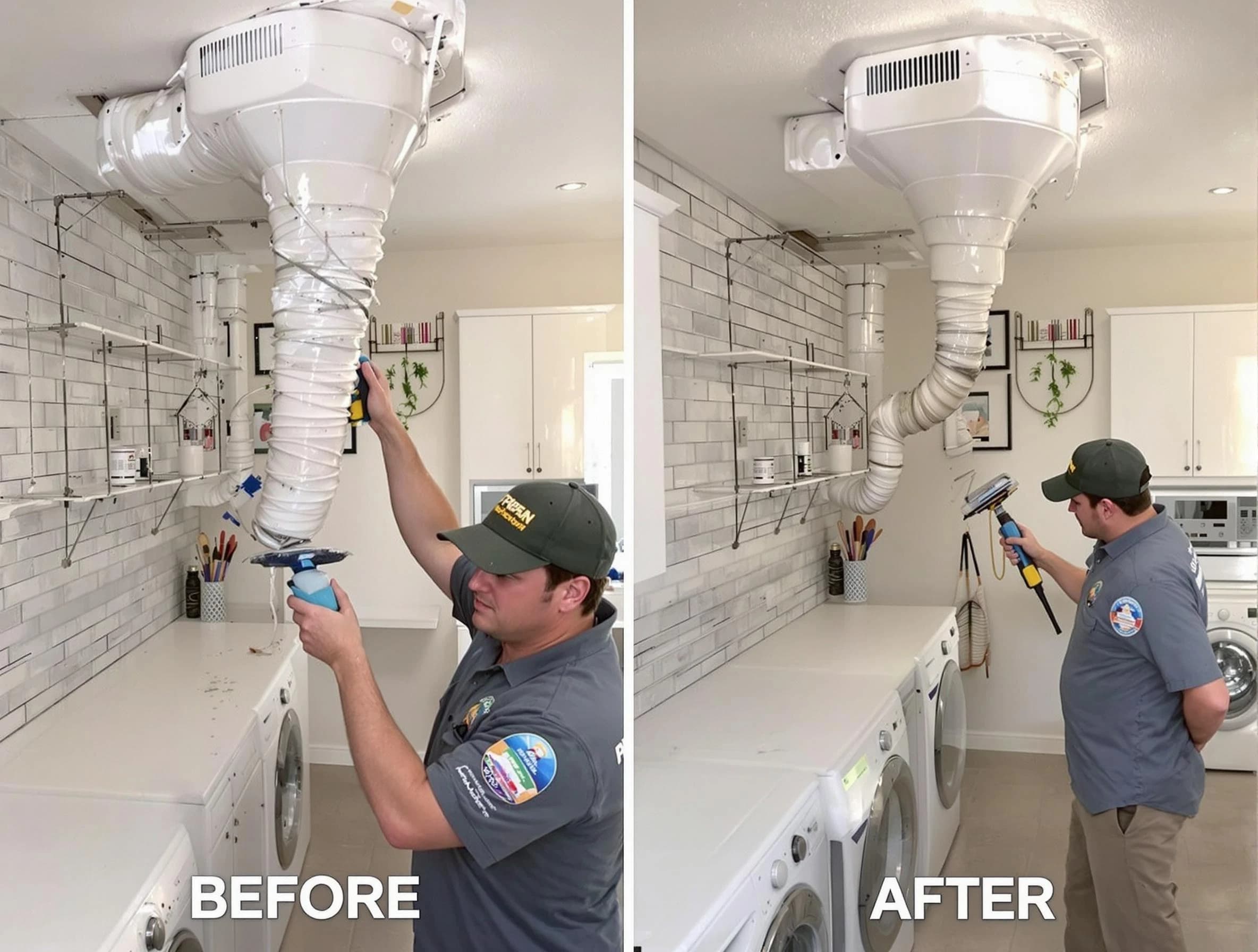 Professional dryer exhaust vent cleaning by Ashland Dryer Vent Cleaning in Ashland