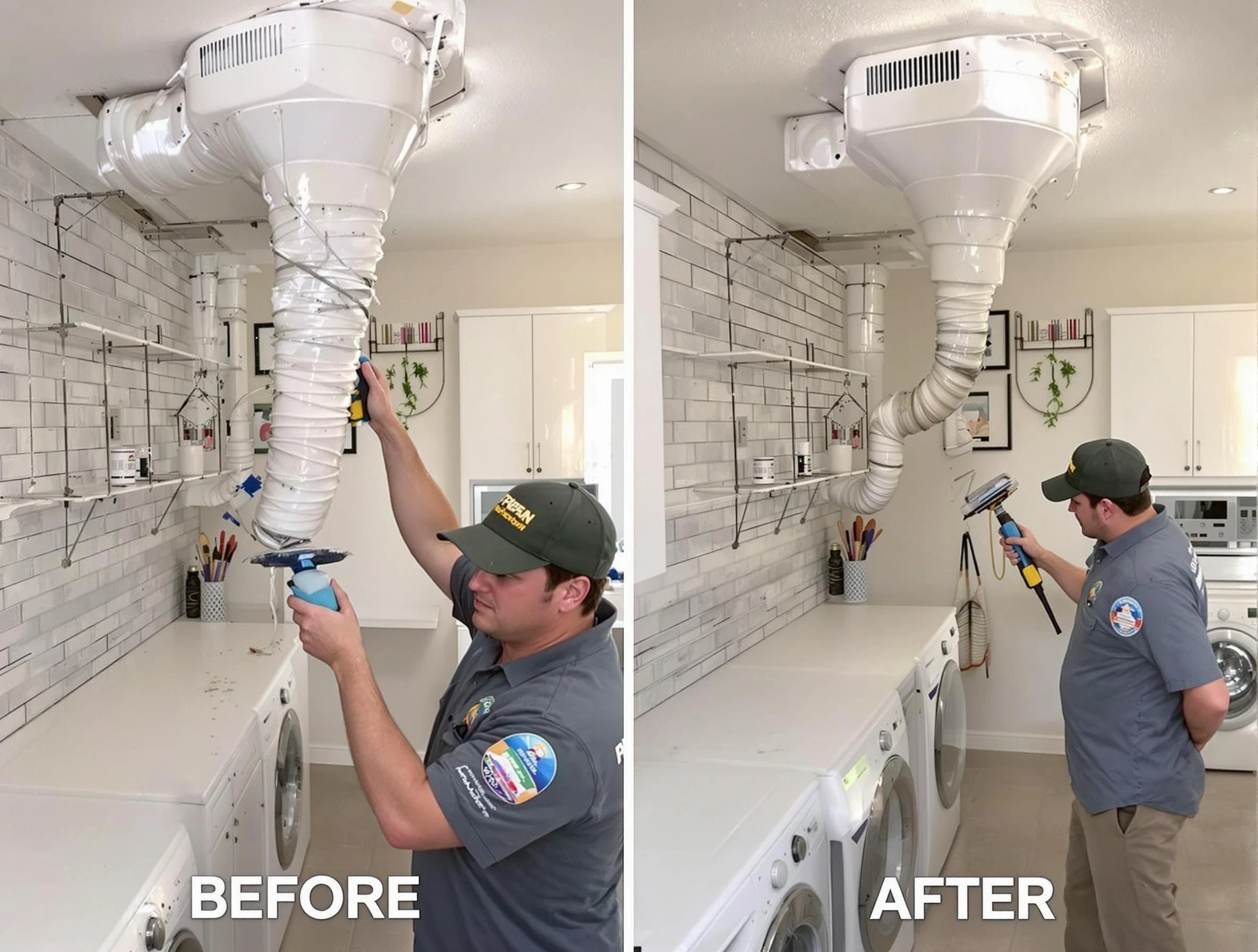 Professional dryer exhaust vent cleaning by Ashland Dryer Vent Cleaning in Ashland