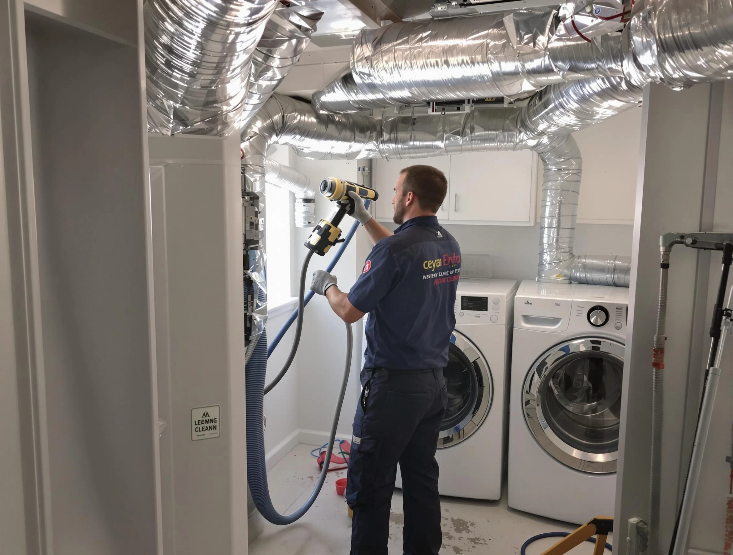 Ashland Dryer Vent Cleaning specialist using advanced equipment for thorough duct cleaning in Ashland